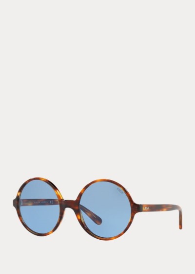 Women's Polo Ralph Lauren Oversize Round Sunglasses | 641203XTW